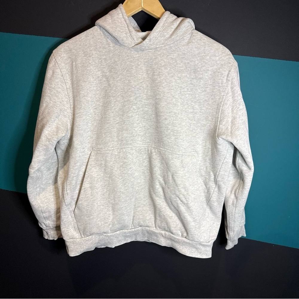 lululemon athletica Light Gray Relaxed Pullover Hoodie size XS Minimalist Comfy - Picture 2 of 10